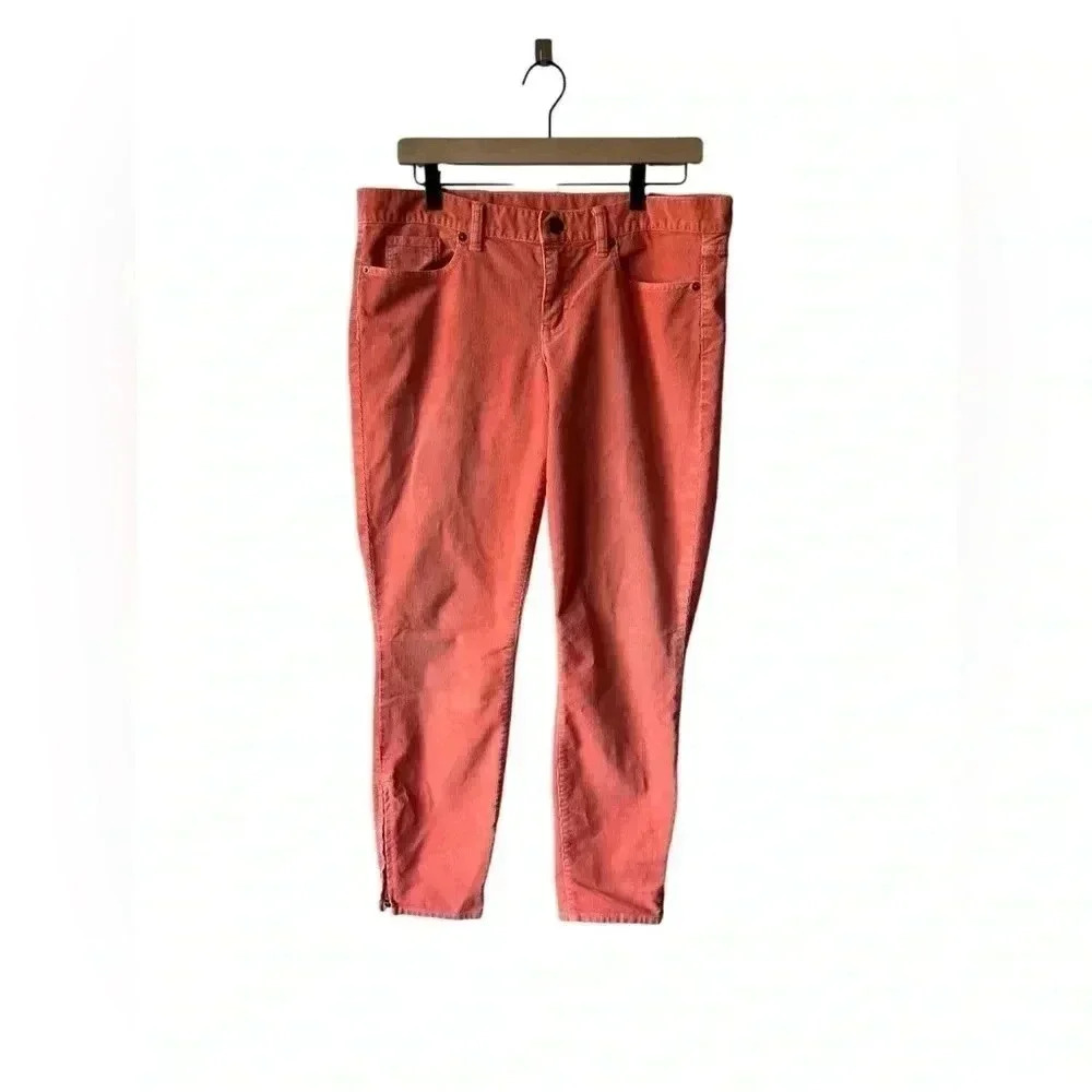 J. Crew Toothpick Super-Skinny Stretch Cord Pants 32